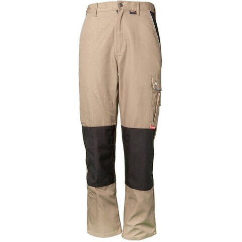 Planam Bundhose Canvas 320 khaki/schwarz Gr. 94 – Robuste Arbeitshose - Neu