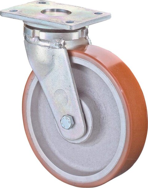BS Rollen Schwerlast-Lenkrolle 80 mm Guss-Polyurethan 250 kg - Neu