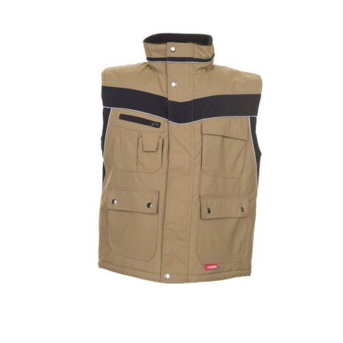 Planam Winterweste Plaline sand/schwarz XL – Arbeitsweste für Herren - Neu