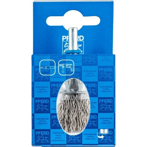 PFERD Pinselbürste mit Schaft ungezopft POS PBU 2022/6 INOX 0,50 - Neu
