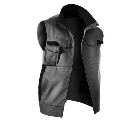 KÜBLER VITA mix Weste 7L48 anthrazit/schwarz S – Arbeitsweste für Herren - Neu