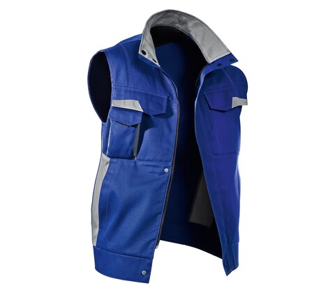 KÜBLER VITA mix Weste 7L48 kbl.blau/mittelgrau 3XL – Arbeitsweste - Neu