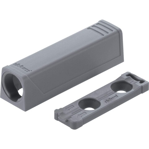 Blum Adapterplatte Tip-On für Türen Gerade 20/17 mm Platin - Neu