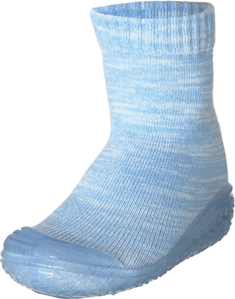 Playshoes Hausschuh Strick Bleu – Bequeme Kinderhausschuhe in Blau - Neu