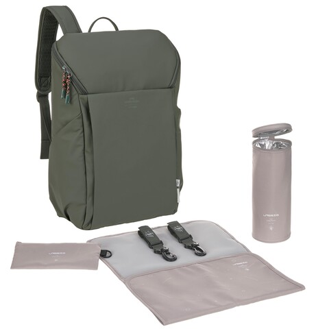 LÄSSIG Wickelrucksack Slender Up Backpack olive