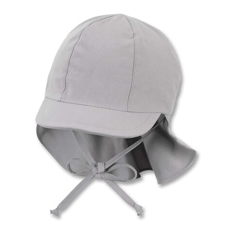 Sterntaler Schirmmütze mit Nackenschutz rauchgrau – UV-Schutz 50+ - Neu