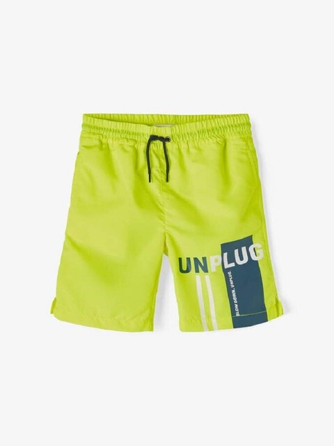 name it Badeshorts NMMFRUDDY Safety Yellow