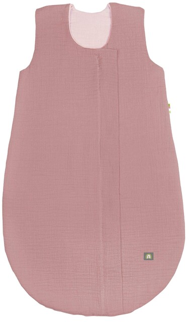 Odenwälder Musselin-Schlafsack Cranberry – Wattiert, 100% Baumwolle - Neu