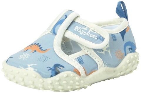 Playshoes Aqua-Schuh Dino allover blau