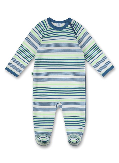 Sanetta Baby-Overall Blau Größe 50 – Bio-Baumwolle, GOTS-zertifiziert - Neu