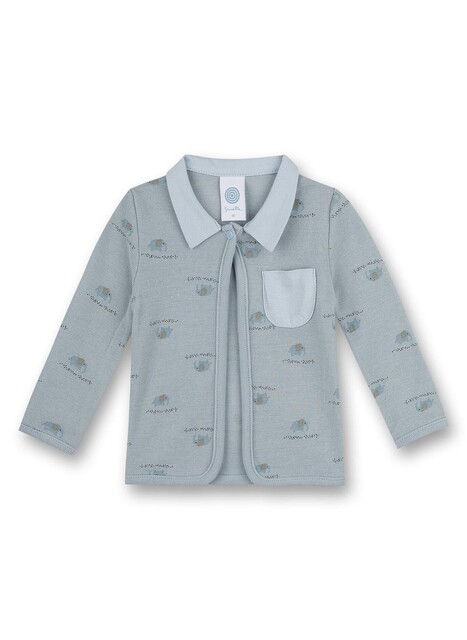 Sanetta Pyjama-Shirt Blau Größe 44 – Bequemes Schlafshirt für Damen - Neu