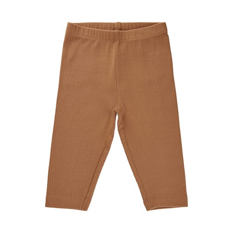 Fixoni Baby-Leggings Lion aus Bio-Baumwolle, Größe 68, Braun - Neu