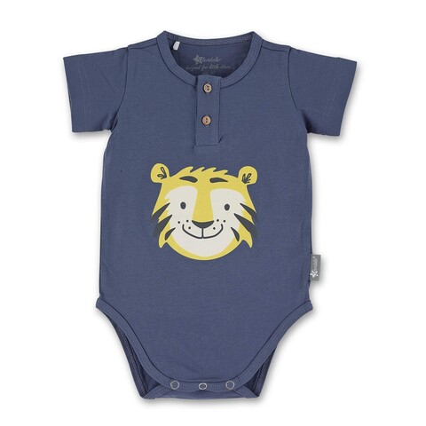 Sterntaler Langarm-Body Rippjersey Blau Größe 56 – Bequemer Babybody - Neu