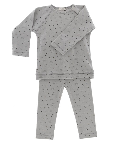 Snoozebaby Schlafanzug Set Milky Rust Rainbow Größe: 74/80