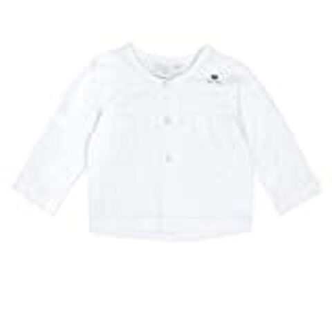 FEETJE Bolero Babyjäckchen weiß Gr. 68 mit Herzknopf und Stickmotiv - Neu