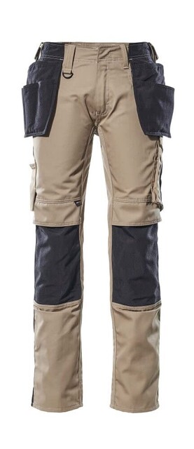 Mascot Arbeitshose mit Hängetaschen, Größe 82C49, Hellkhaki/Schwarz - Neu