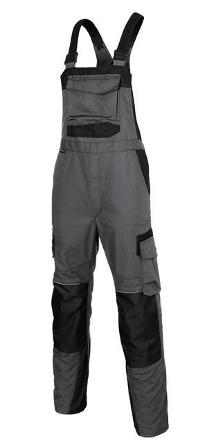 Kübler Innovatiq Latzhose Anthrazit/Schwarz Größe 46 – Robuste Arbeitshose - Neu