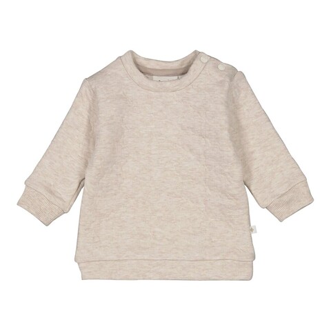 Feetje Sweatshirt The Neutrals Taupe Melange – Bio-Baumwolle, Baby-Sweater - Neu
