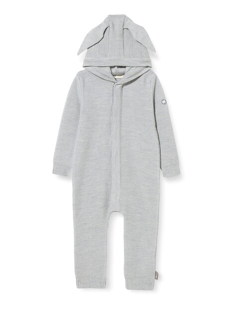 Sterntaler Strick-Overall silber melange – Babyanzug aus Merinowolle - Wie neu
