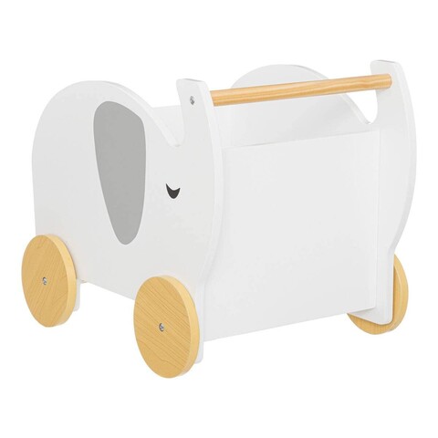 Atmosphera Puppenwagen Elefant Holz weiß 35x39 cm - Gut