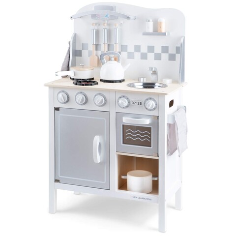 New Classic Toys Spielküche Bon Appetit Deluxe weiß/silber - Sehr gut