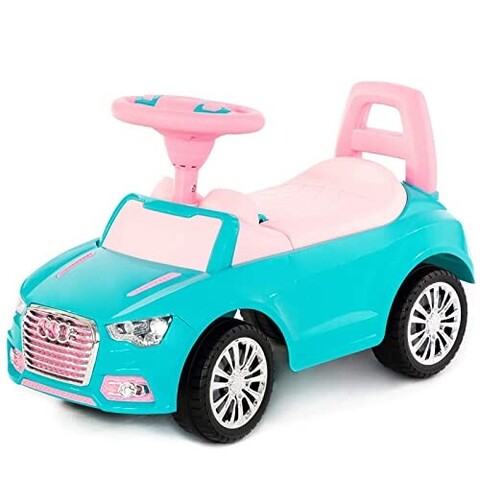 POLESIE® Rutscher SuperCar Nr.2 türkis – Kinderfahrzeug mit Sound - Sehr gut