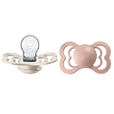 BIBS Schnuller Supreme Blush/ Ivory 6-36 Monate, 2 Stk.