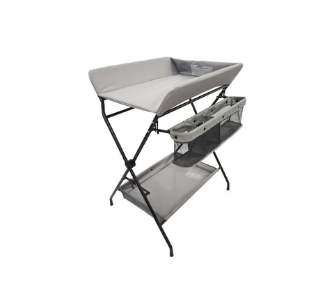 WEBABY Wickeltisch klappbar grau – Platzsparender Wickeltisch für Babys - Gut