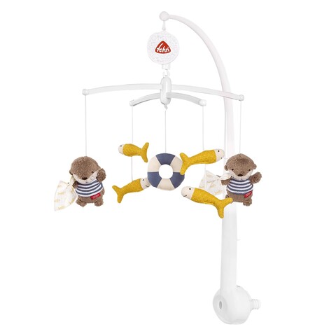 Fehn® Musik-Mobile Otter – Beruhigendes Babybett-Mobile mit Spieluhr - Sehr gut