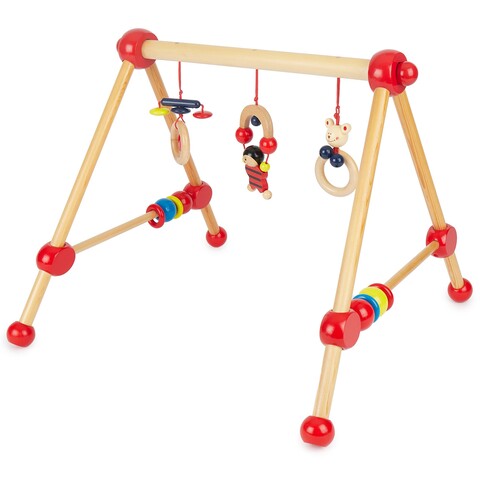 Bieco Mein erstes Activity Trapez aus Holz – Spielbogen für Babys - Wie neu