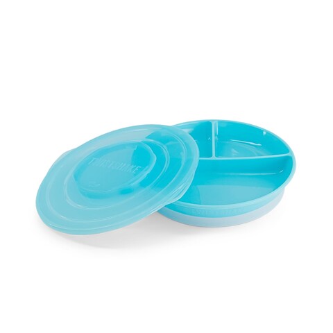 TWISTSHAKE Kinderteller mit Unterteilung – BPA-frei, rutschfest, inkl. Deckel