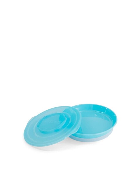 TWISTSHAKE Kinderteller 6+ Monate Pastellblau – BPA-frei, rutschfest - Wie neu