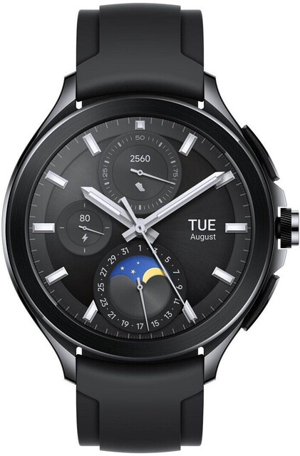 Xiaomi Watch 2 Pro 46mm LTE Edelstahlgehäuse schwarz Kautschukarmband schwarz