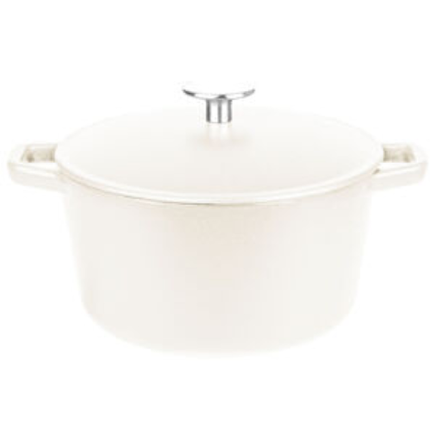 GSW Gusseisentopf 21cm 3,8l weiß