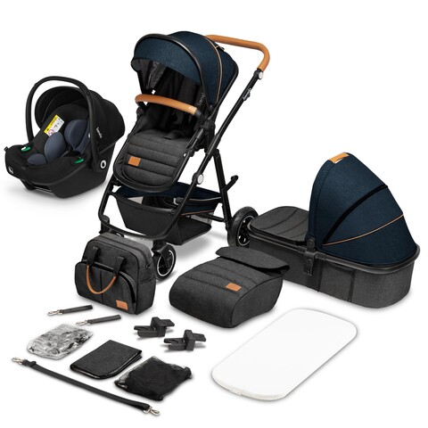 Lionelo Kinderwagen Amber 3 in 1 Blue Navy