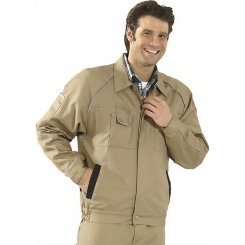Planam Bundjacke Canvas 320 khaki/schwarz Gr. 54 – Arbeitsjacke - Neu