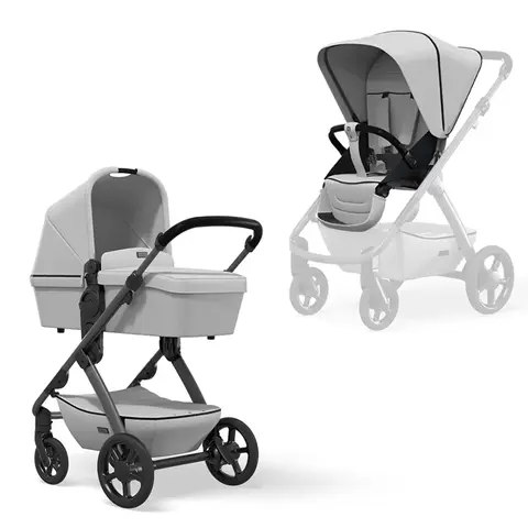 MOON Kombikinderwagen No One 2.0 Ice 2022 grau