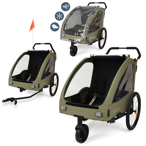 509 Crew Fahrradanhänger Trailer II Bike Trailer Khaki