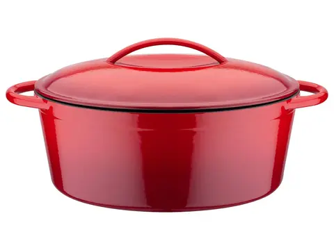 GSW Gusseisen Kochtopf Schmortopf 24 cm Farbe rot
