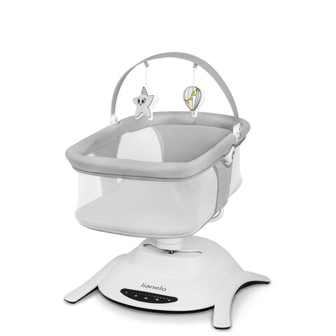 Lionelo Babyschaukel Bella Set Grey Concrete – 2in1 Babywippe & Liegewanne - Gut