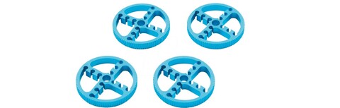 Makeblock Zahnriemenscheibe 90T Blau 4er-Pack – Aluminium, Ø58,21 mm - Neu