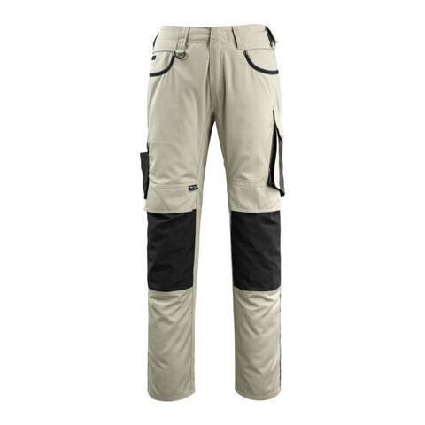 Mascot Lemberg Arbeitshose 90C60 hellkhaki/schwarz mit Knietaschen - Wie neu