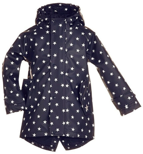 BMS HafenCity Coat Kids SoftSkin® Regenmantel marine+Sterne Gr. 80 - Neu