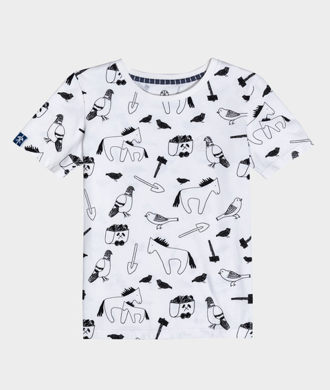 Kohlenknirpse T-Shirt Tierische Kumpel Ecru Größe: 74-80