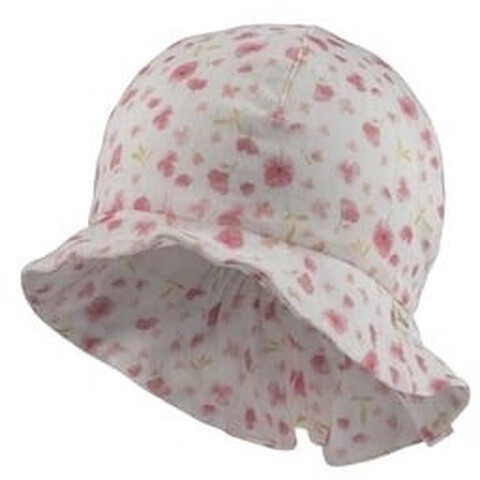 Sterntaler Sonnenhut Blumen ecru – Leichter Baumwollhut mit Bio-Futter - Neu