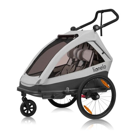 Lionelo Fahrradanhänger Cama grey stone