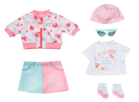 Zapf Creation Baby Annabell Puppenkleidung Deluxe Frühling Set 6-tlg