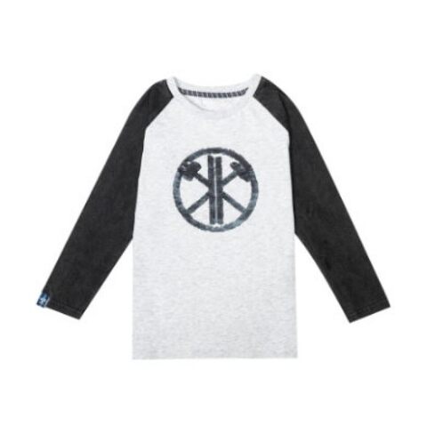 Kohlenknirpse Longsleeve Pluto Hellgrau/Schwarz Größe 98-104 - Neu