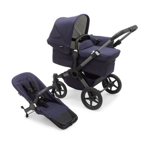 bugaboo Kombikinderwagen Donkey 5 Classic Mono Complete blau