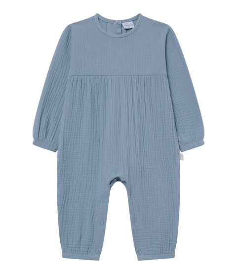 kindsgard Musselin Overall solmig blau – Baby Einteiler aus Baumwolle - Sehr gut